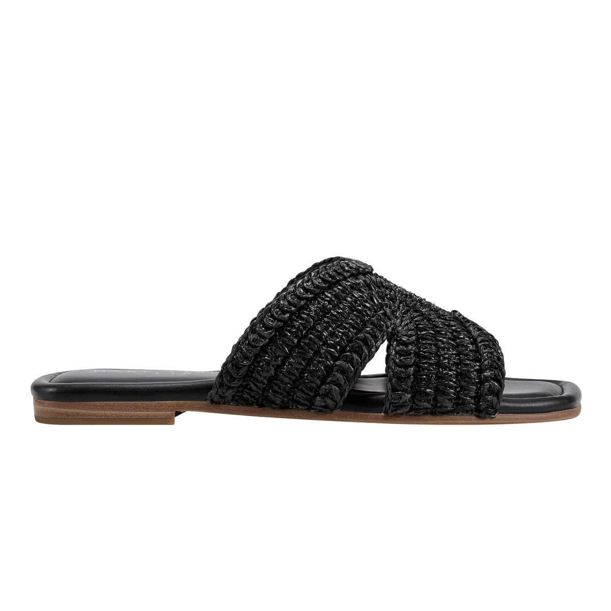 Marc Fisher Narda Flat Sandal | Black