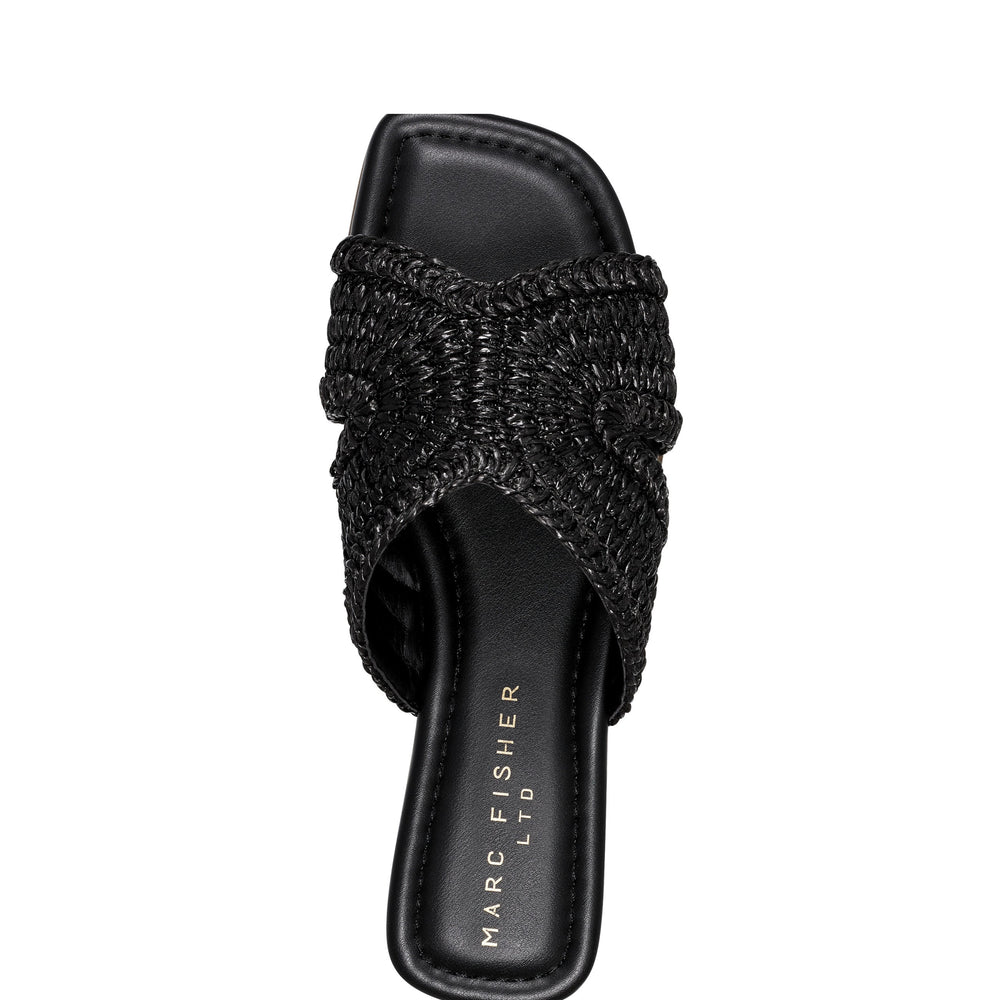 Marc Fisher Narda Flat Sandal | Black