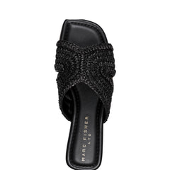 Marc Fisher Narda Flat Sandal | Black