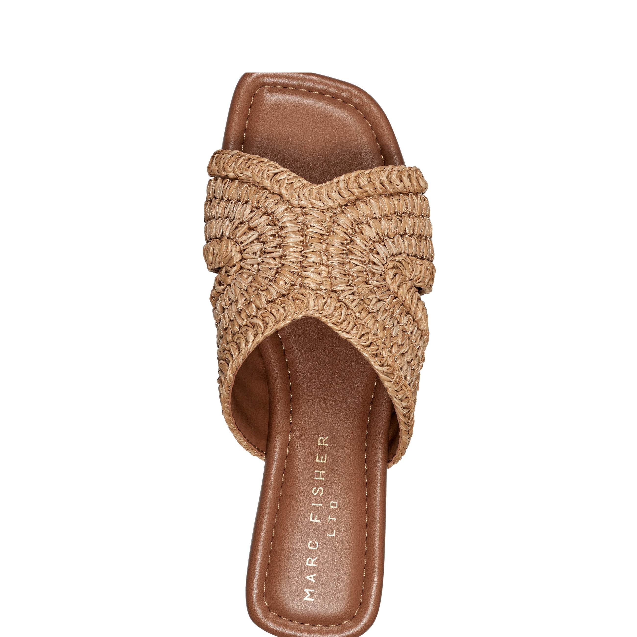 Marc Fisher Narda Flat Sandal | Natural