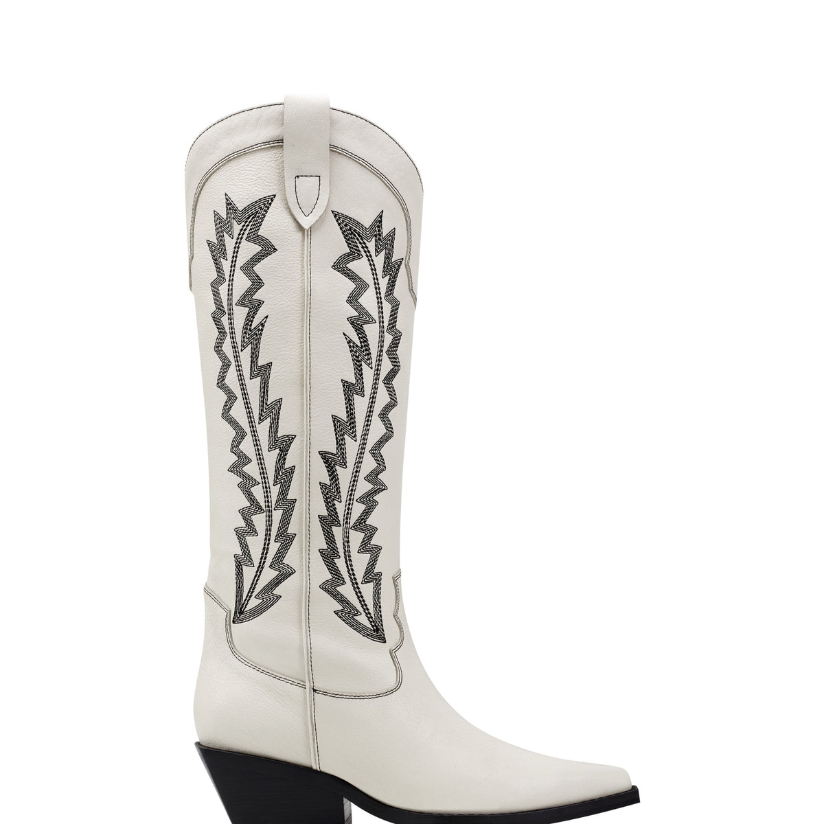Marc Fisher Roselle Western Boot | Chic Cream Leather