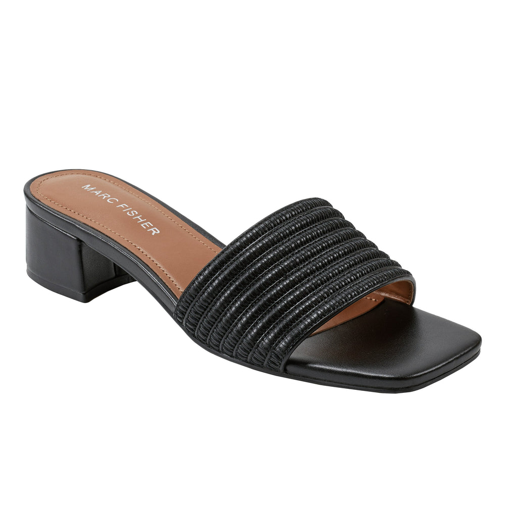 Marc Fisher Casala Block Heel Sandal | Black