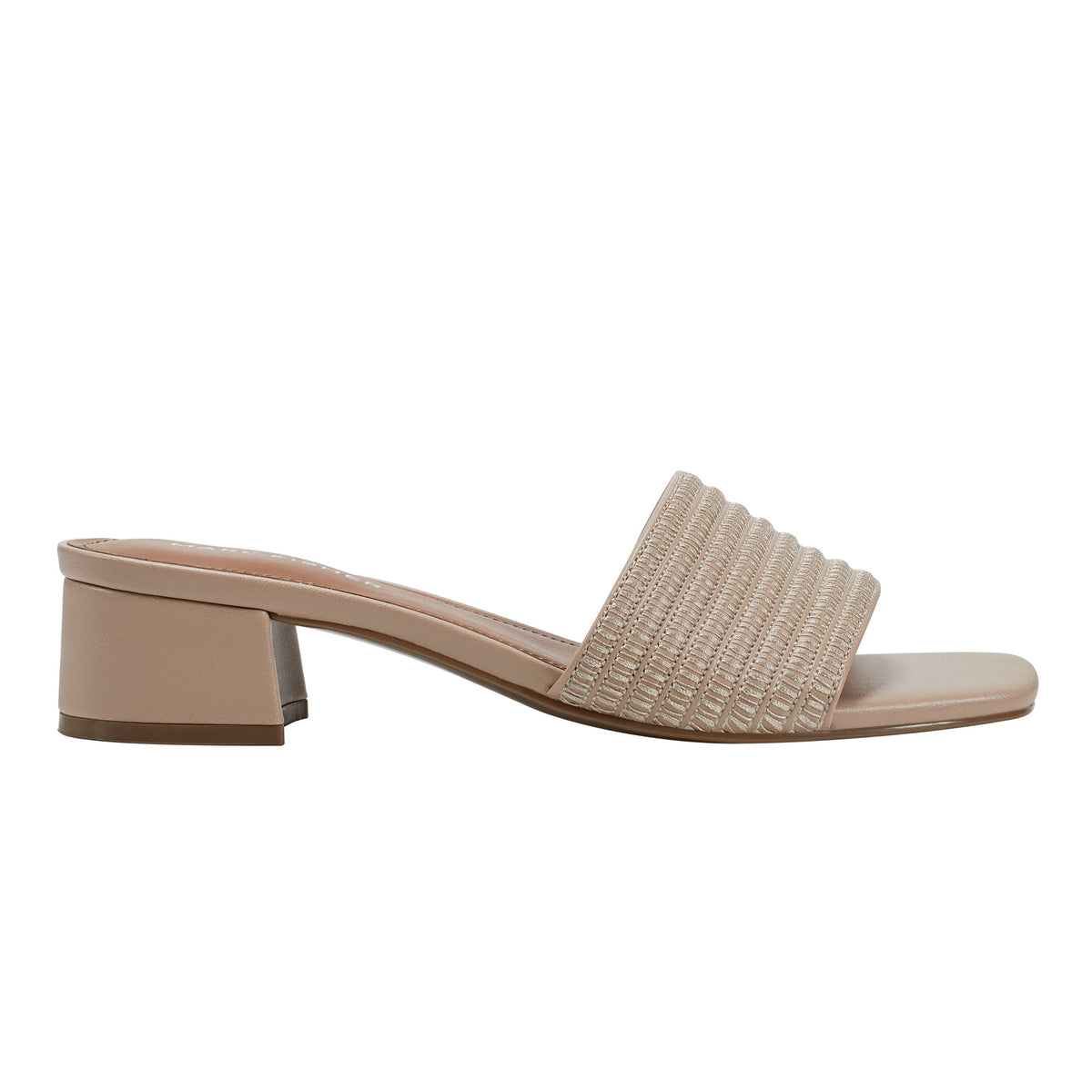 Marc Fisher Casala Block Heel Sandal | Light Natural
