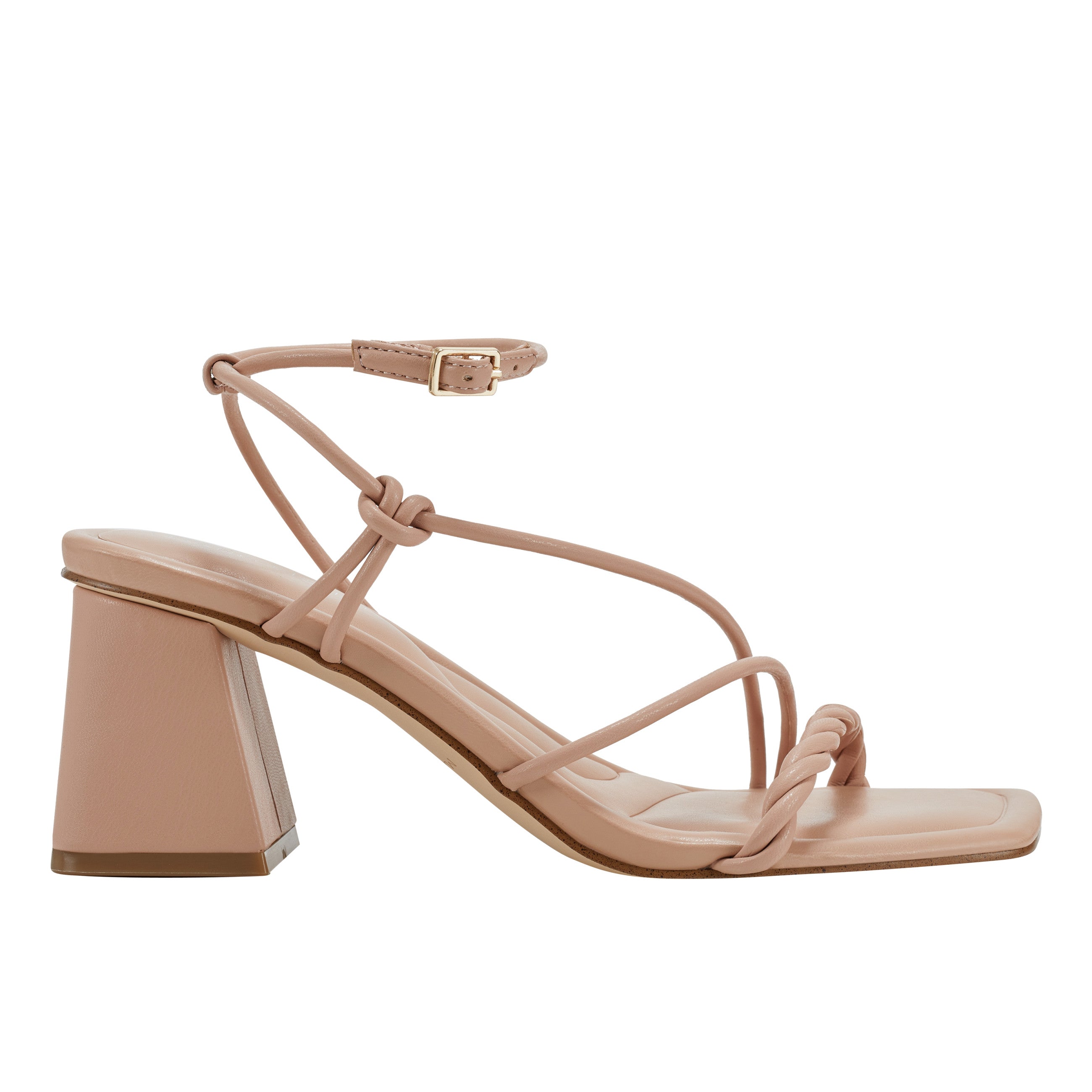 Marc Fisher Meggiane Block Heel Sandal | Light Natural