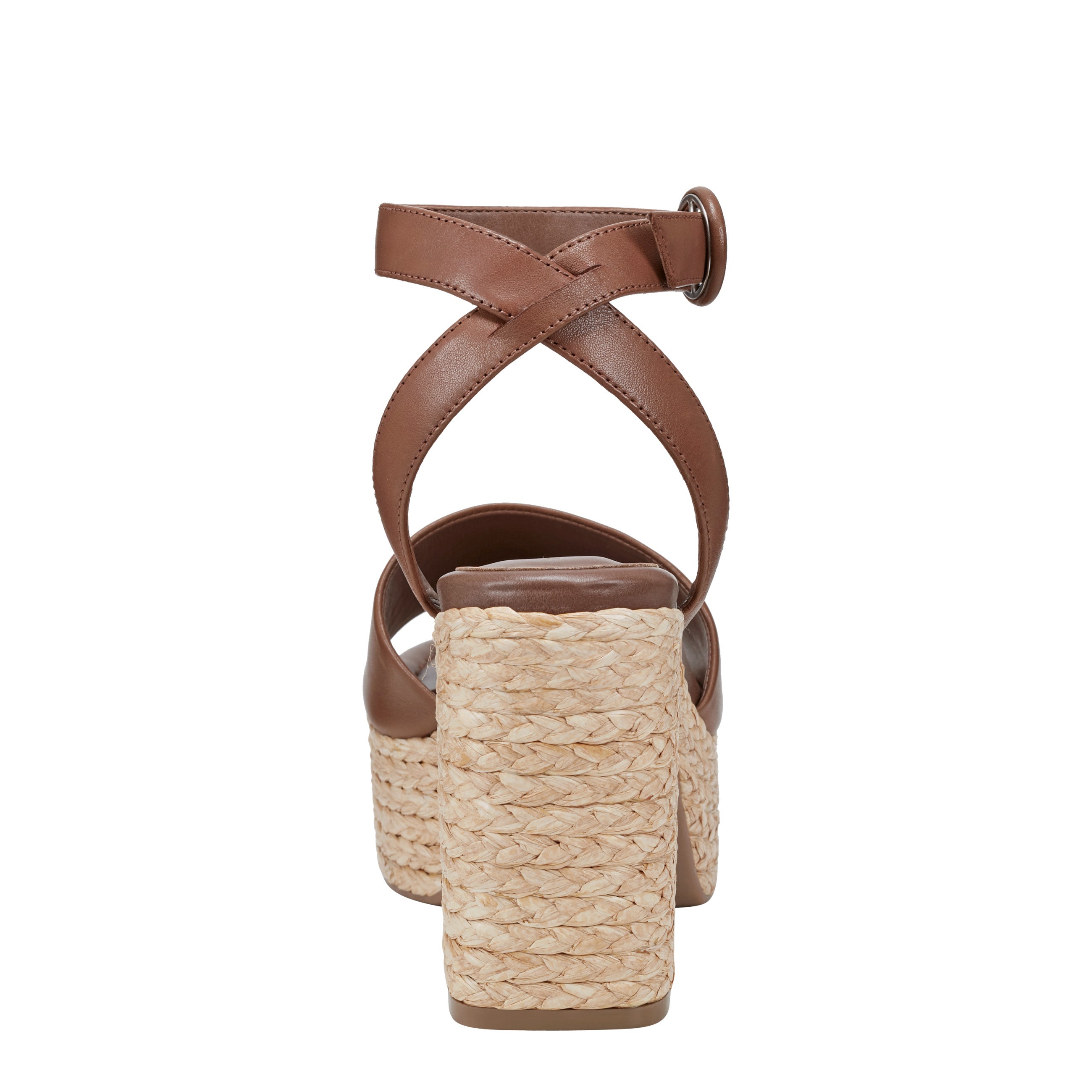 Marc Fisher Palyca Platform Espadrille Sandal | Brown Leather