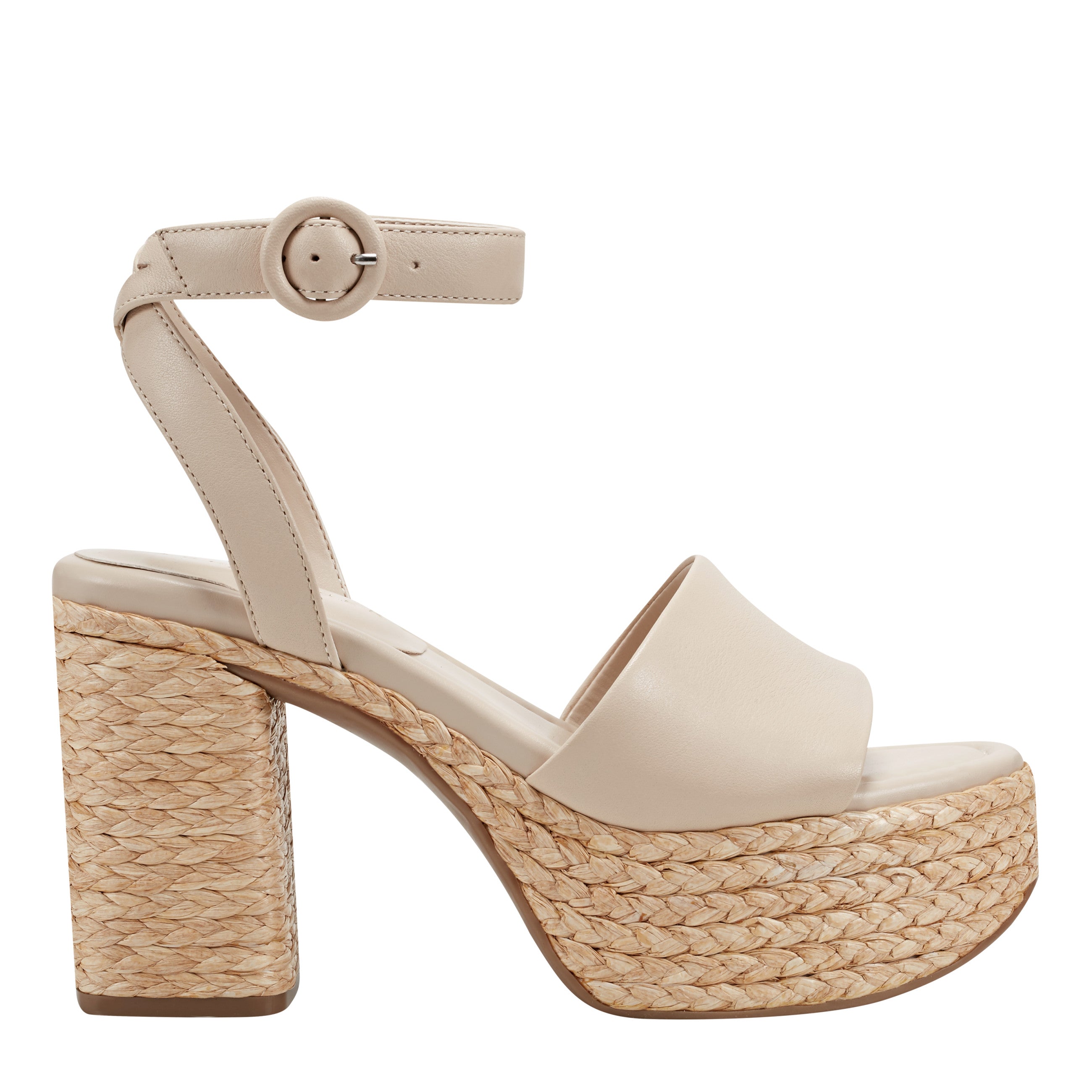 Marc Fisher Palyca Platform Espadrille Sandal | Natural Leather