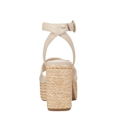 Marc Fisher Palyca Platform Espadrille Sandal | Natural Leather