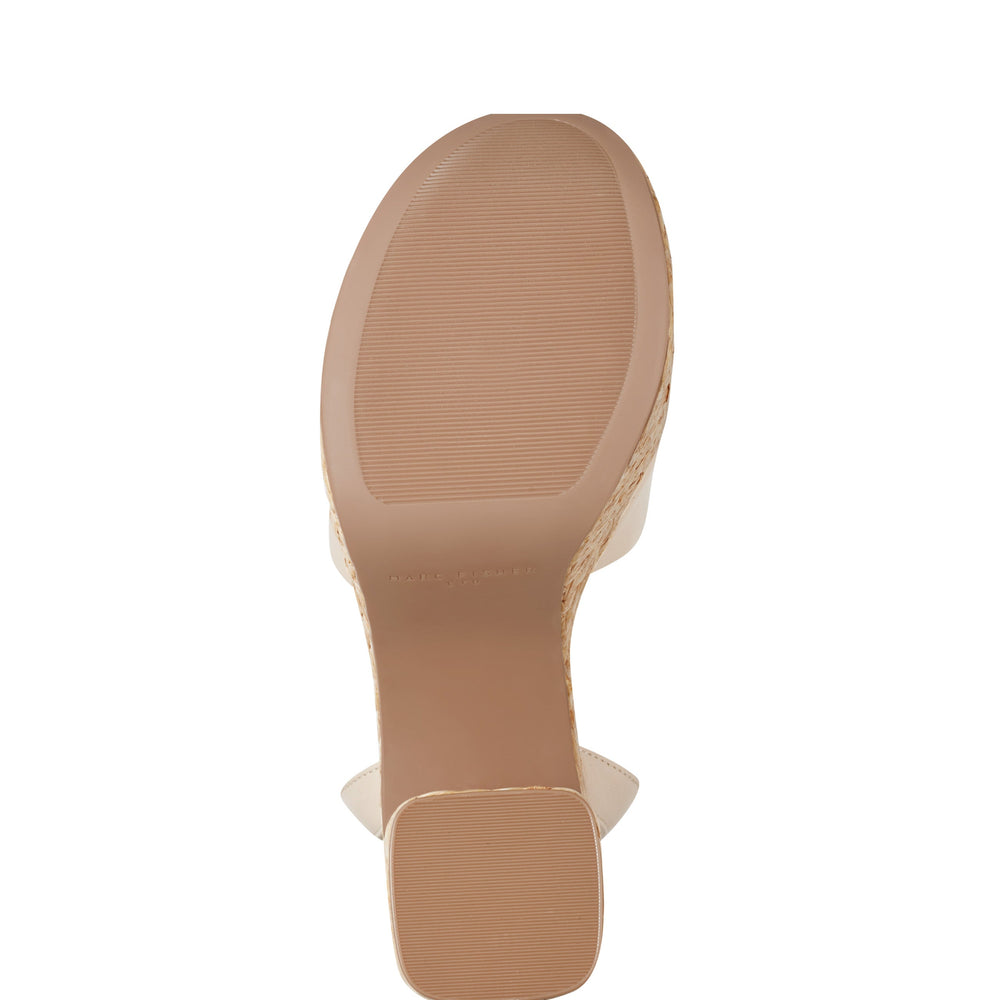 Marc Fisher Palyca Platform Espadrille Sandal | Natural Leather