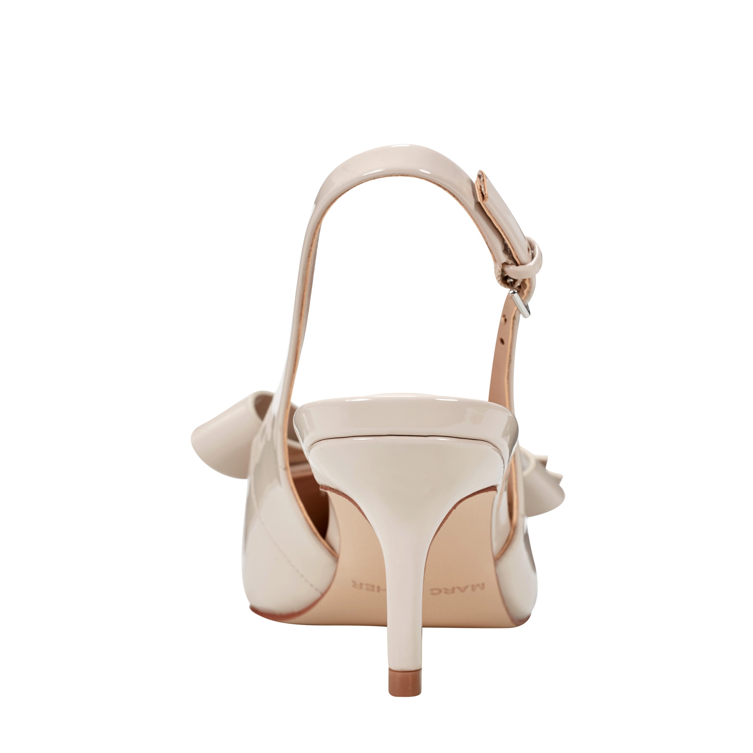 Marc Fisher Allon Bow Slingback Pump | Light Natural Patent