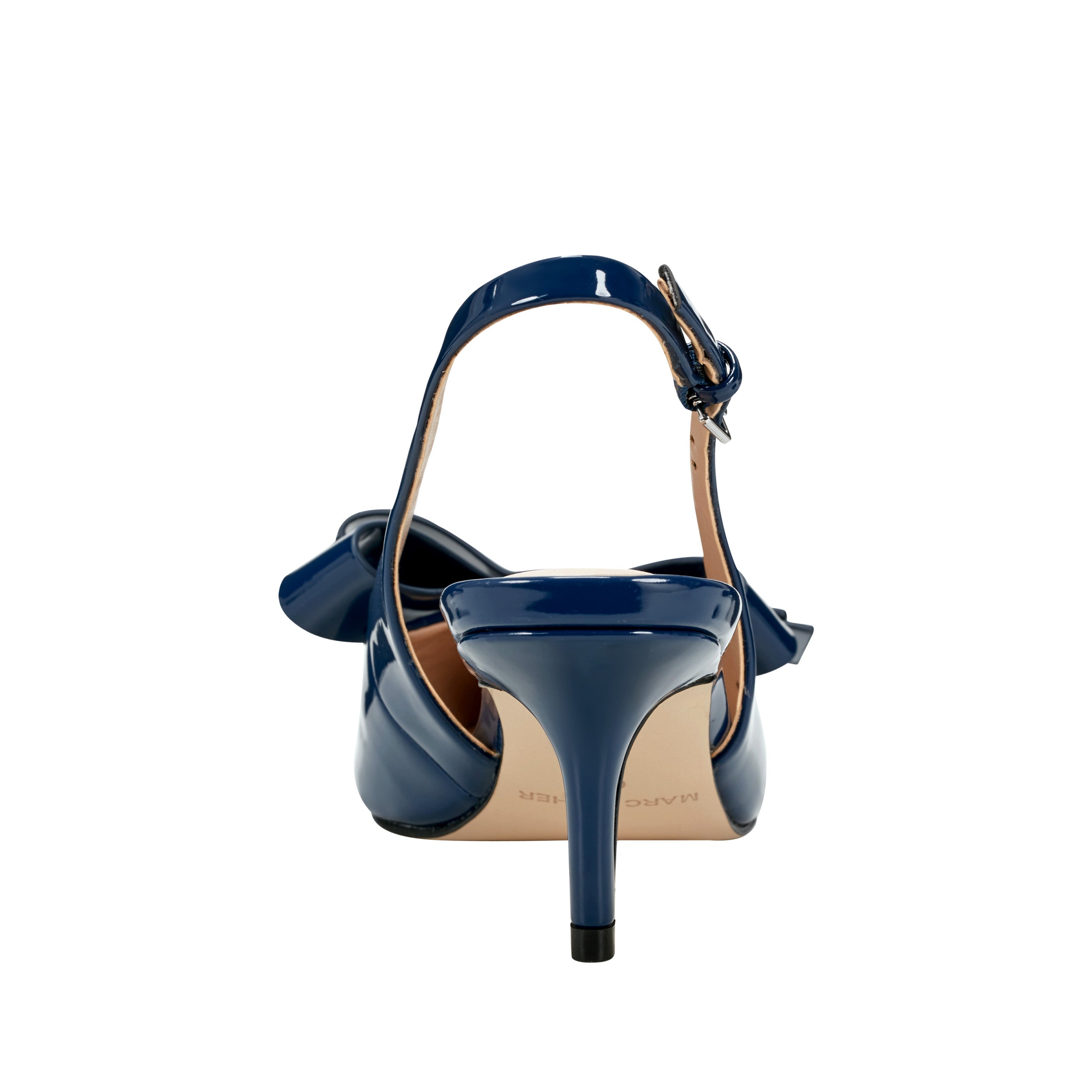 Marc Fisher Allon Bow Slingback Pump | Navy Patent