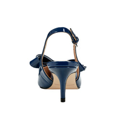 Marc Fisher Allon Bow Slingback Pump | Navy Patent