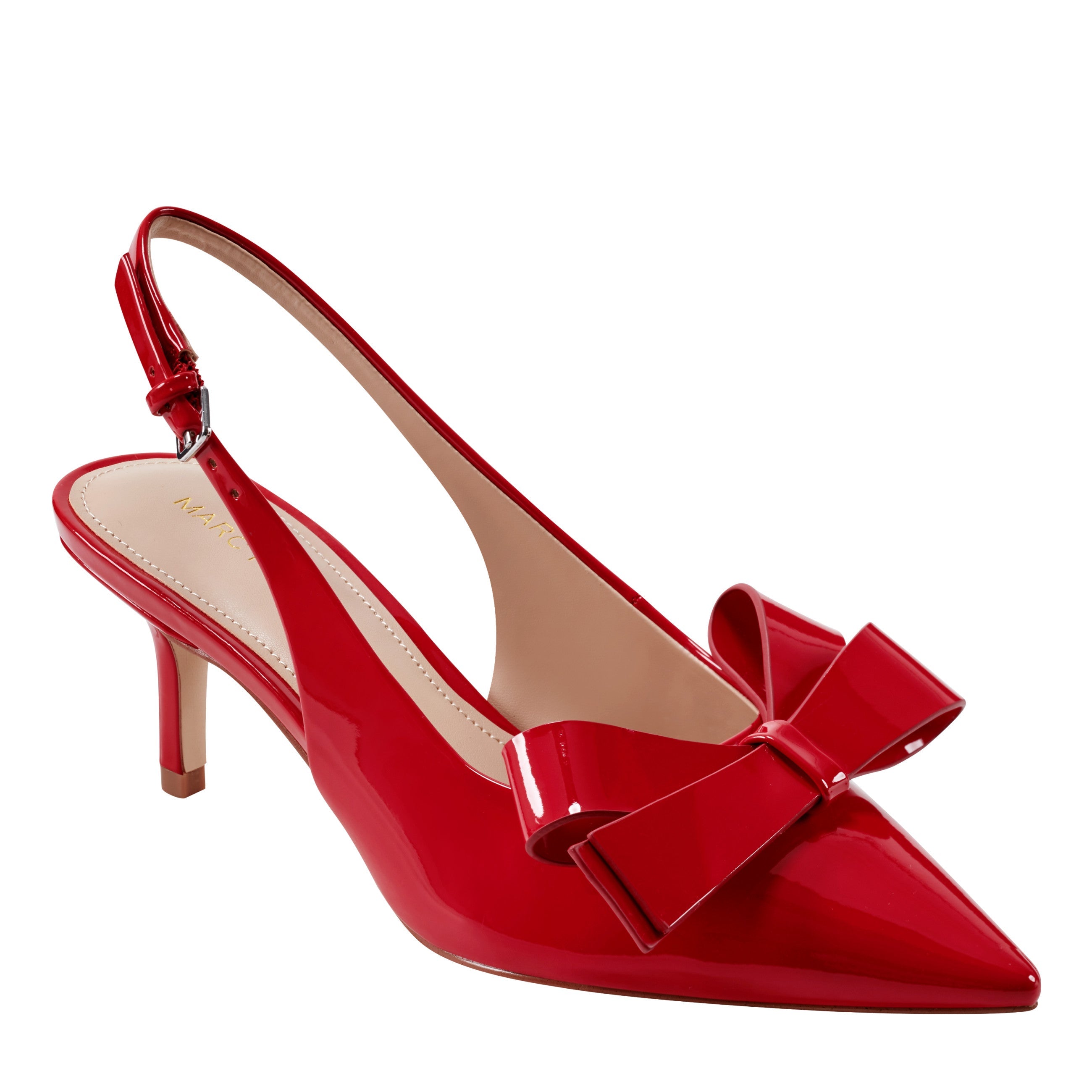 Marc Fisher Allon Bow Slingback Pump | Red Patent