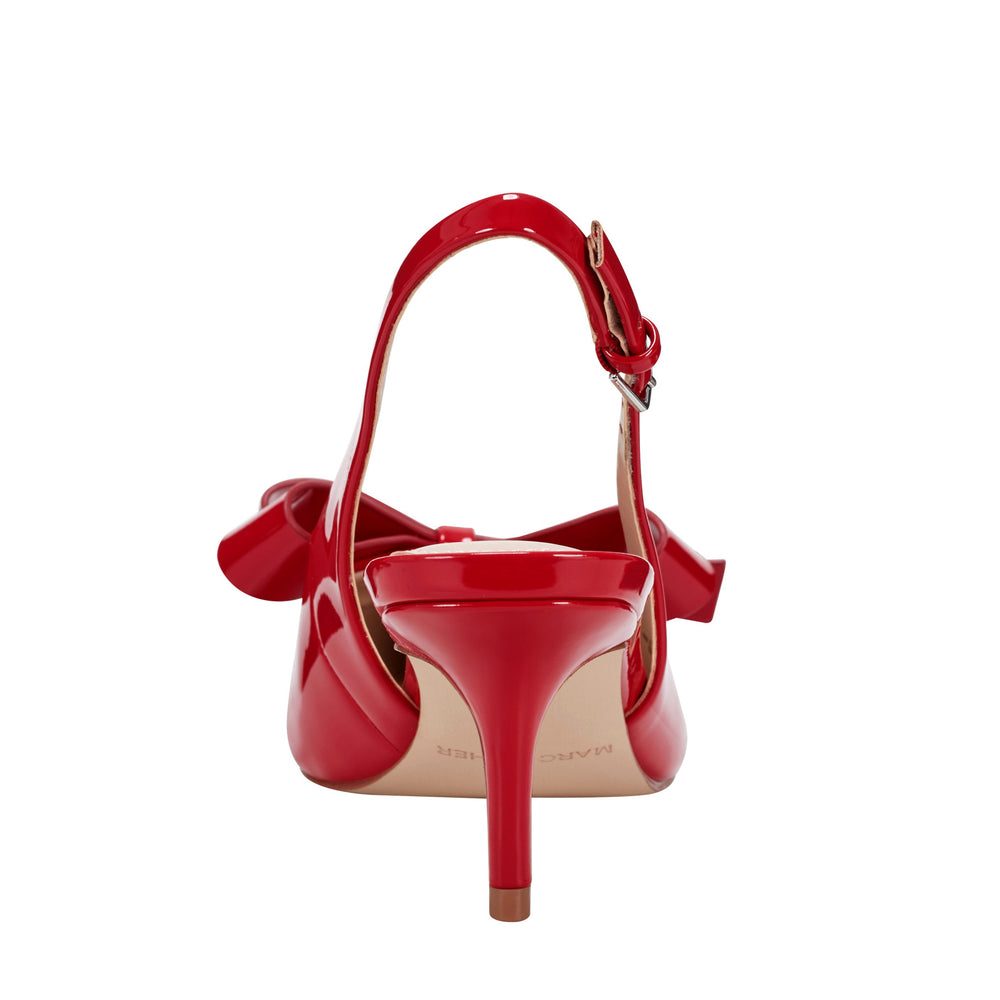 Marc Fisher Allon Bow Slingback Pump | Red Patent