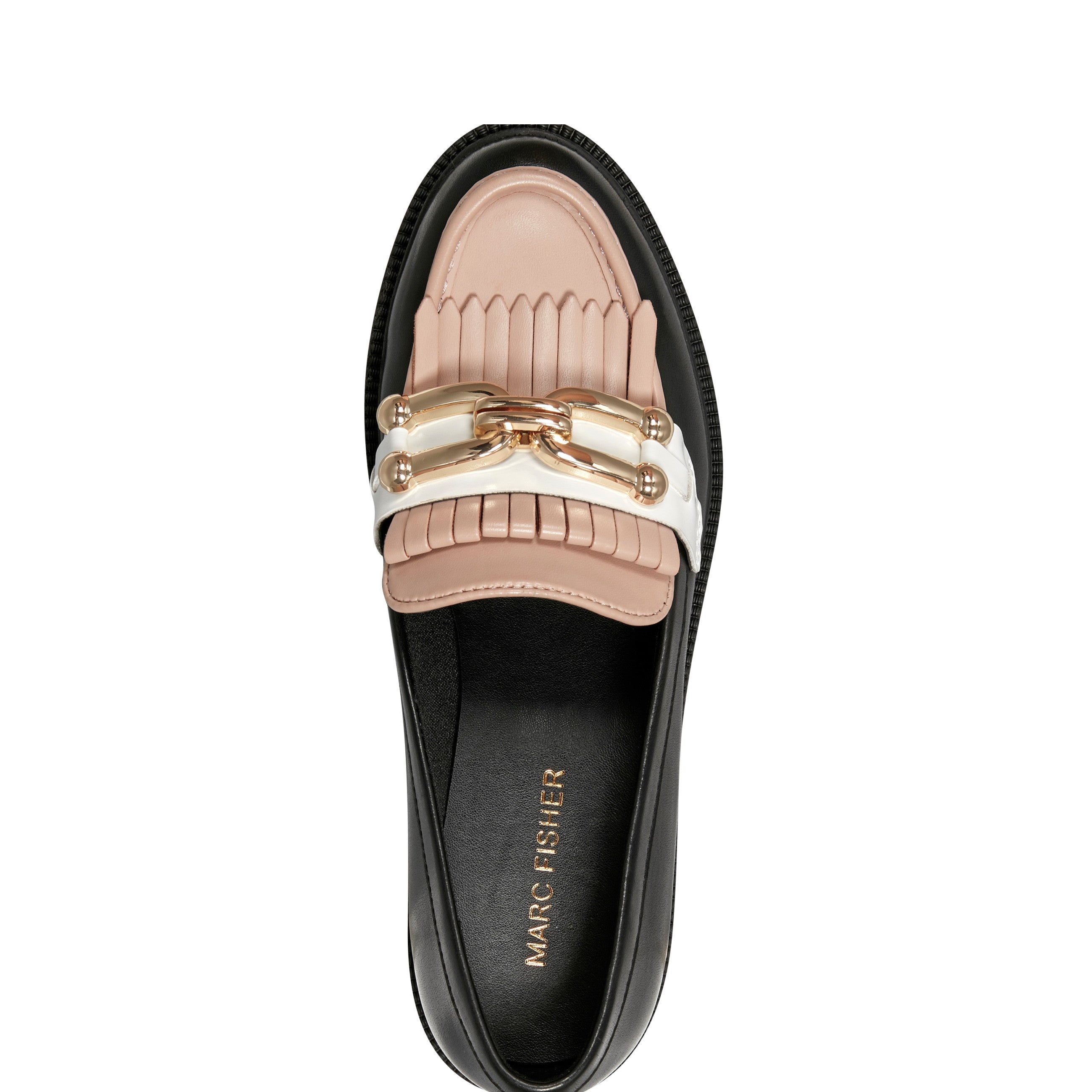 Marc Fisher Calisto Loafer | Black/Natural/White