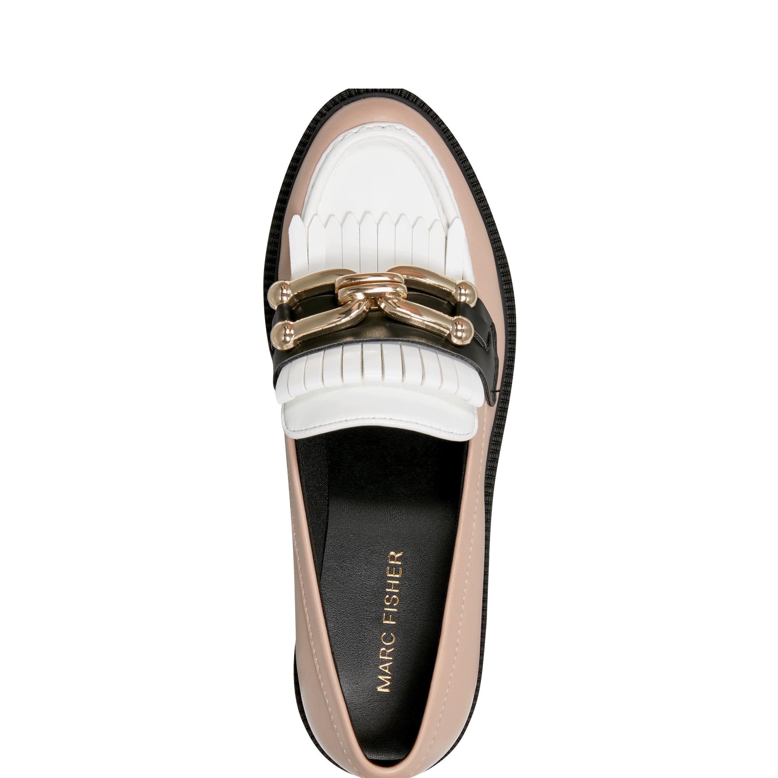 Marc Fisher Calisto Loafer | Natural/White/Black