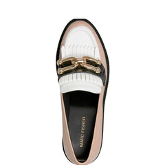 Marc Fisher Calisto Loafer | Natural/White/Black