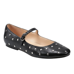 Marc Fisher Elizza Mary Jane Ballet Flat | Black Leather