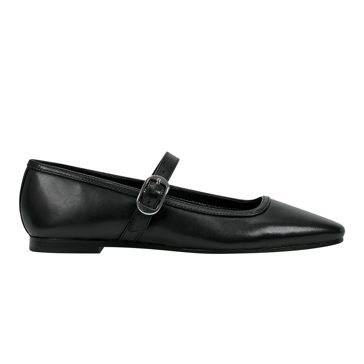 Marc Fisher Garissa Mary Jane Ballet Flat | Black Leather