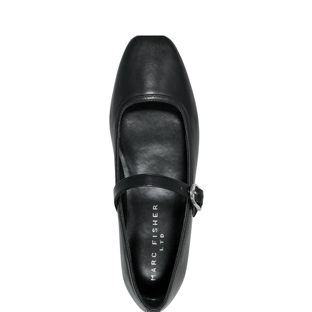 Marc Fisher Garissa Mary Jane Ballet Flat | Black Leather