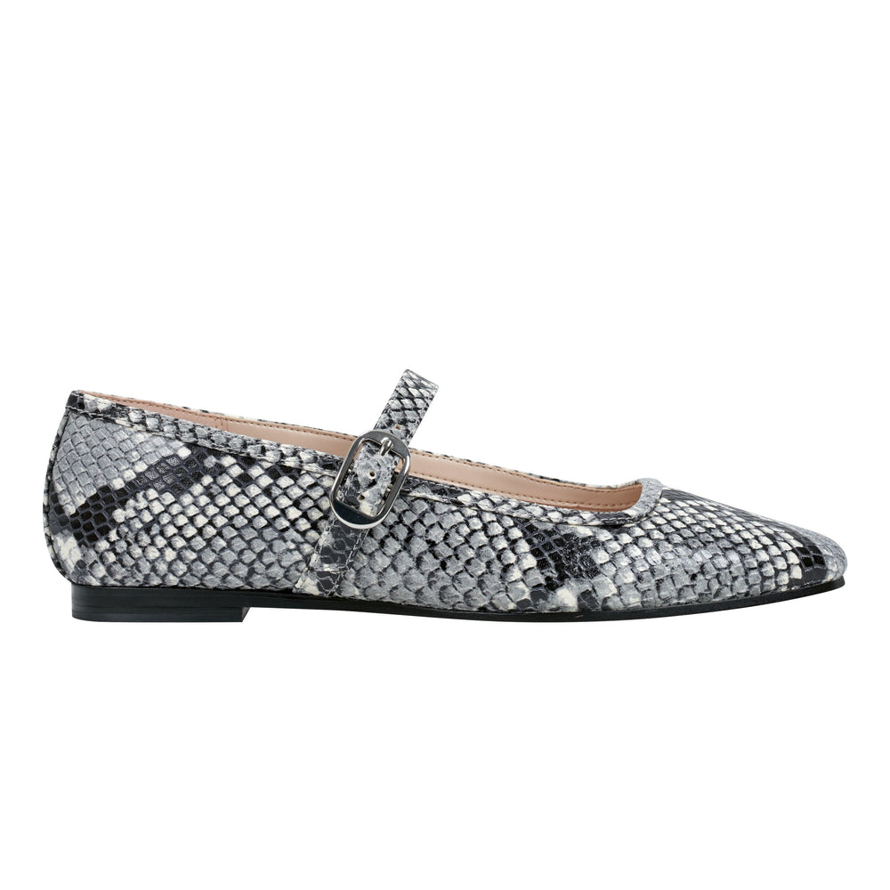 Marc Fisher Garissa Mary Jane Ballet Flat | Natural Snake