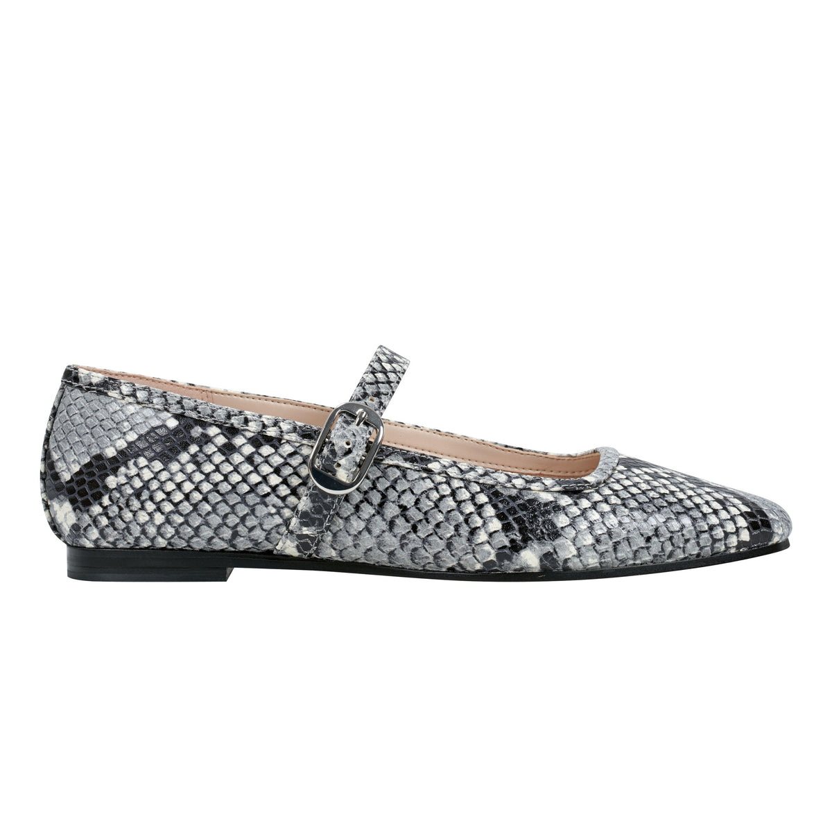 Marc Fisher Garissa Mary Jane Ballet Flat | Natural Snake