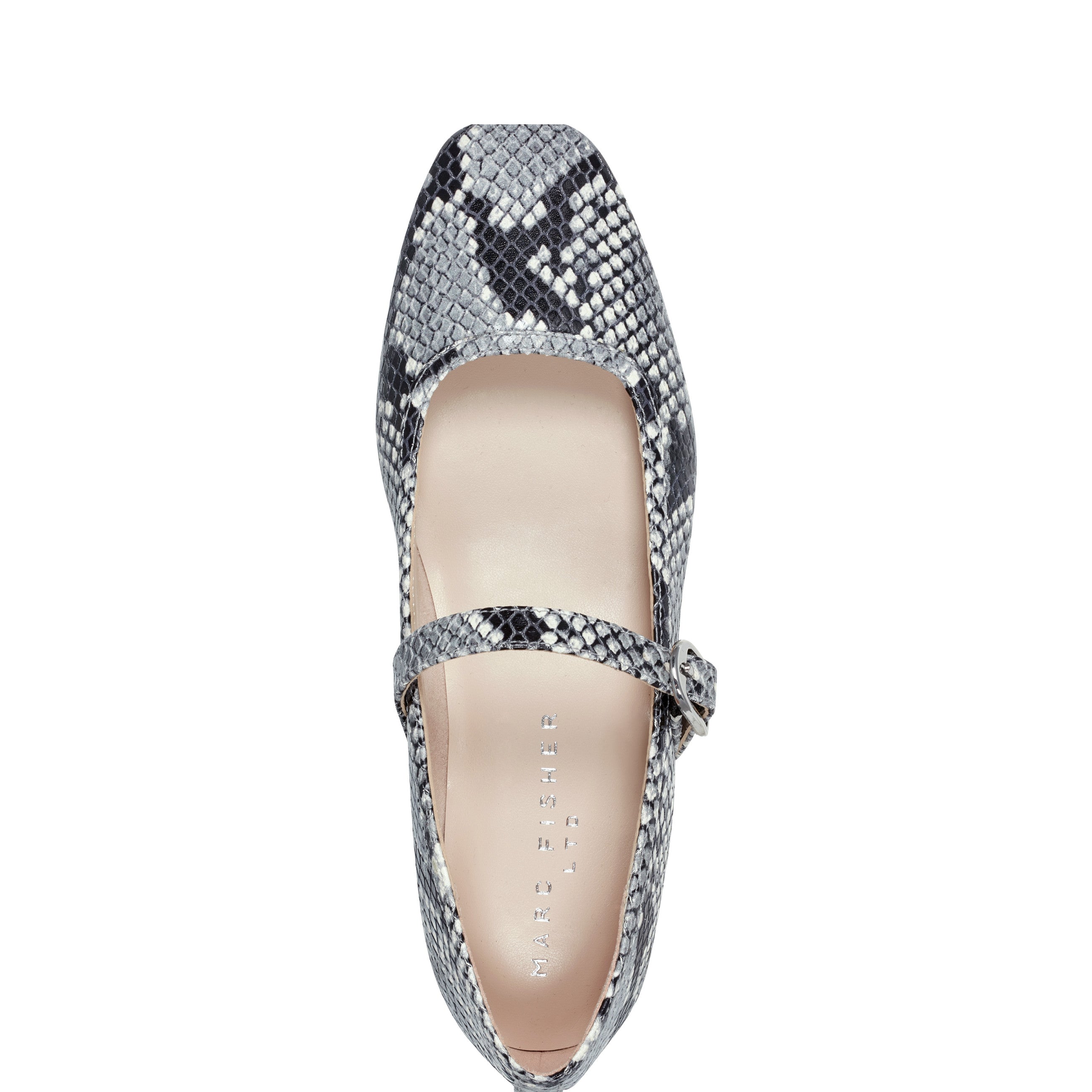 Marc Fisher Garissa Mary Jane Ballet Flat | Natural Snake