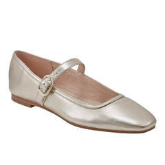 Marc Fisher Garissa Mary Jane Ballet Flat | Platino Leather