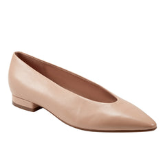 Marc Fisher Gunner Pointed Toe Flat | Natural Leather
