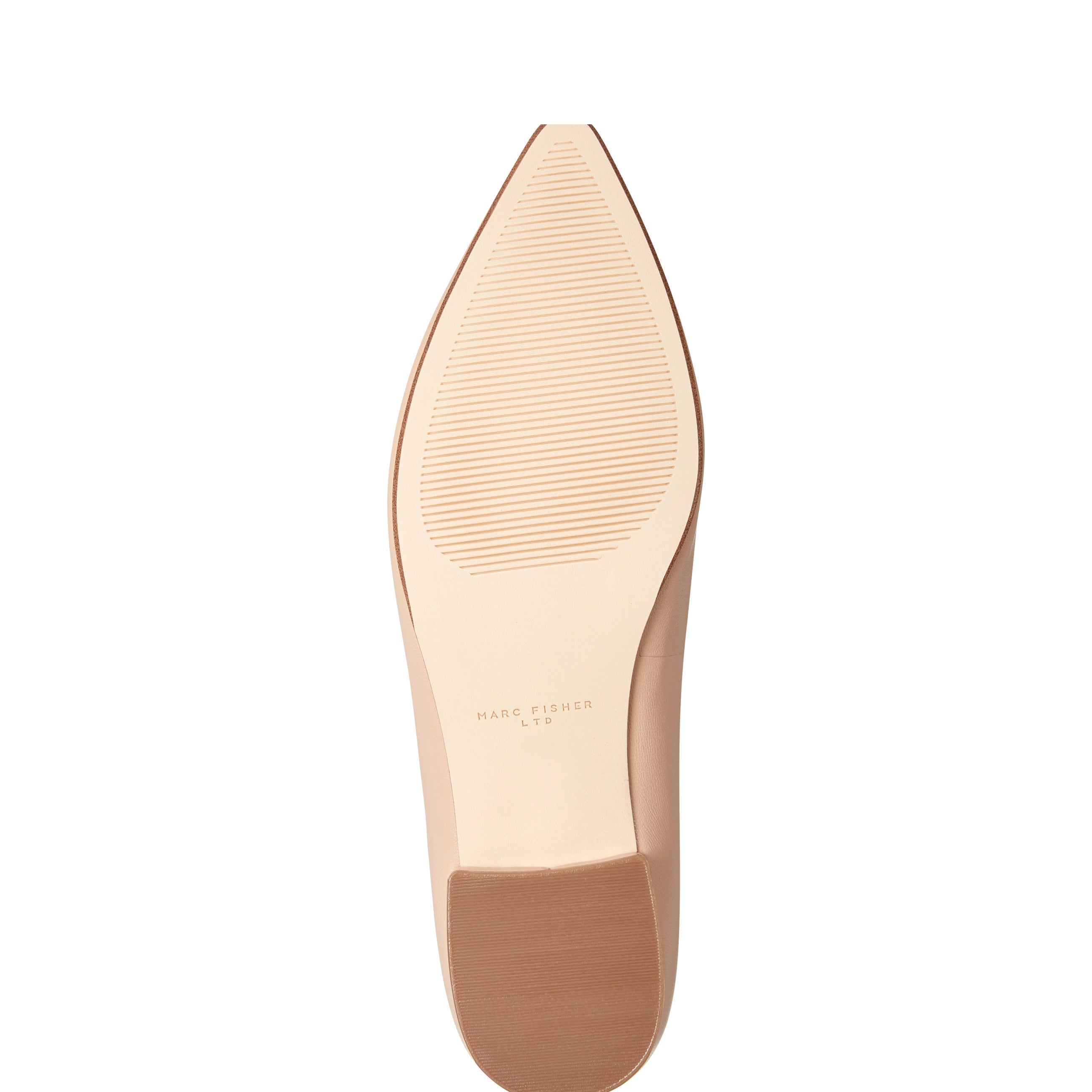 Marc Fisher Gunner Pointed Toe Flat | Natural Leather