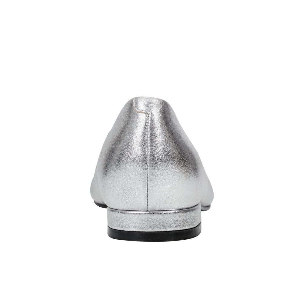 Marc Fisher Gunner Pointed Toe Flat | Silver