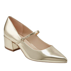 Marc Fisher Luccie Mary Jane Pump | Gold Leather