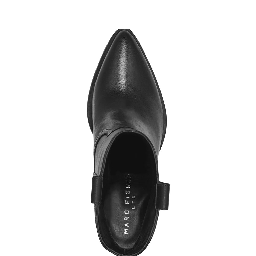 Marc Fisher Marlie Western Bootie | Black Leather