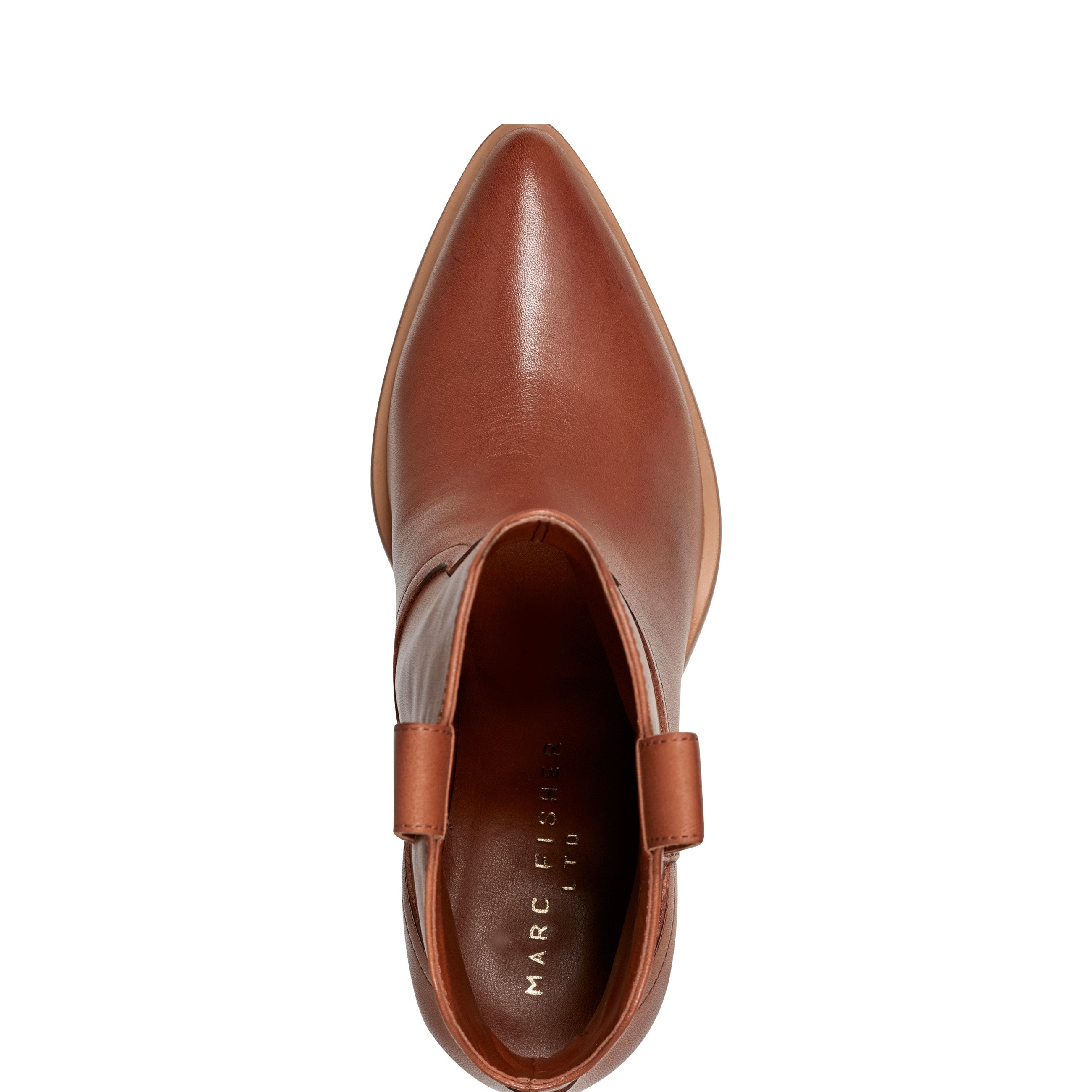Marc Fisher Marlie Western Bootie | Natural Leather