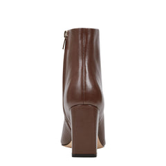 Marc Fisher Yanara Heeled Bootie | Dark Brown Leather