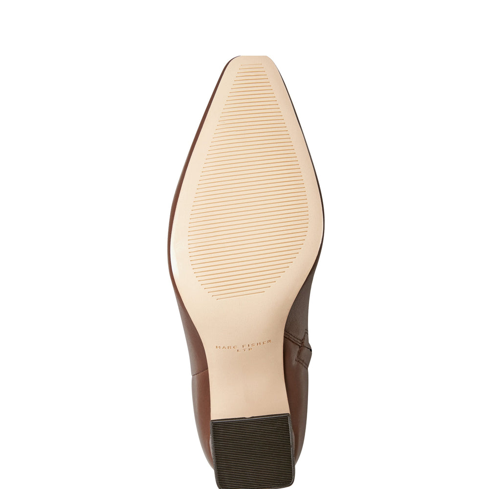 Marc Fisher Yanara Heeled Bootie | Dark Brown Leather