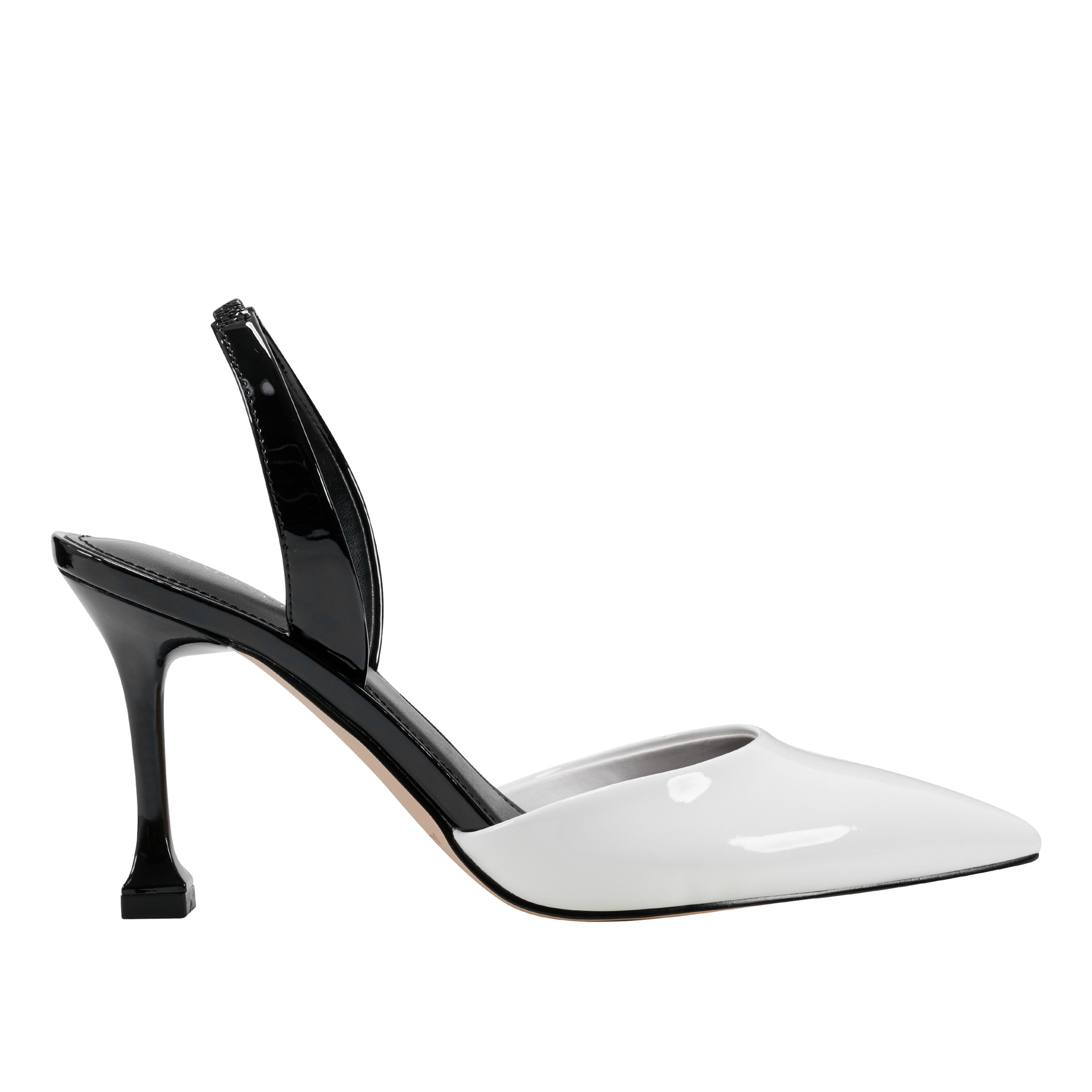 Marc Fisher Hadya Slingback Pump | White/Black
