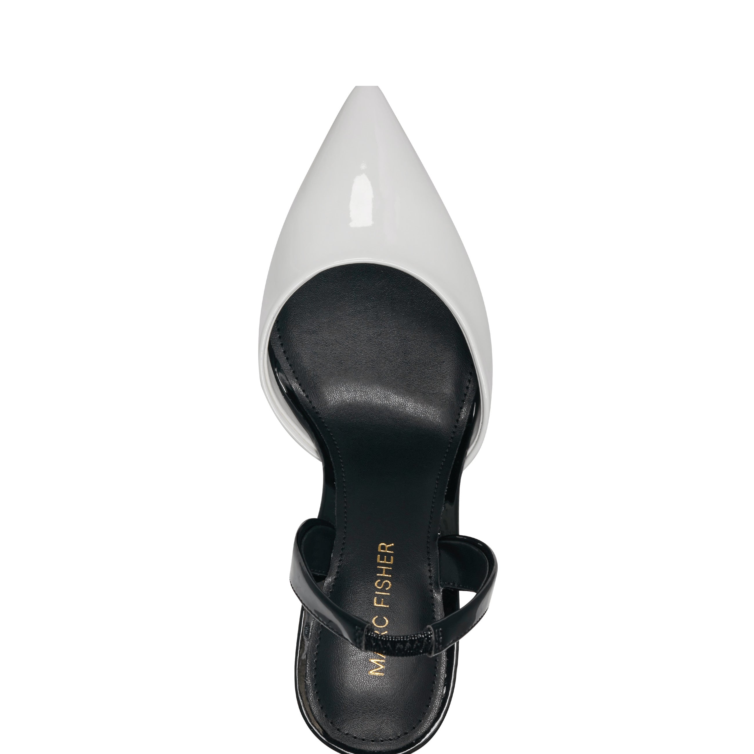 Marc Fisher Hadya Slingback Pump | White/Black