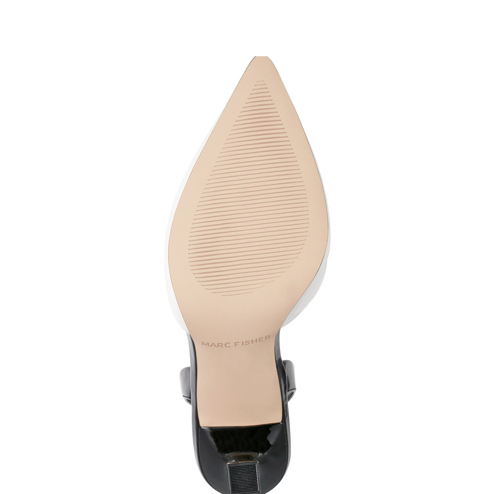 Marc Fisher Hadya Slingback Pump | White/Black