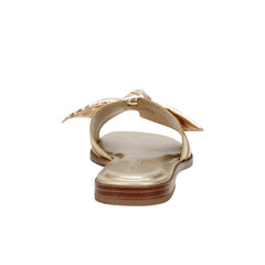 Marc Fisher Finey Flat Bow Sandal | Gold