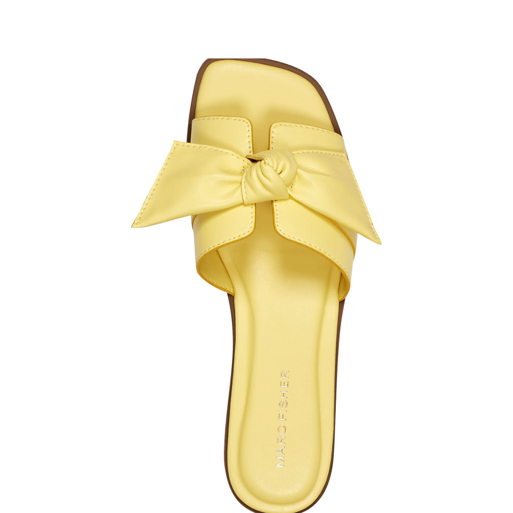 Marc Fisher Finey Flat Bow Sandal | Yellow