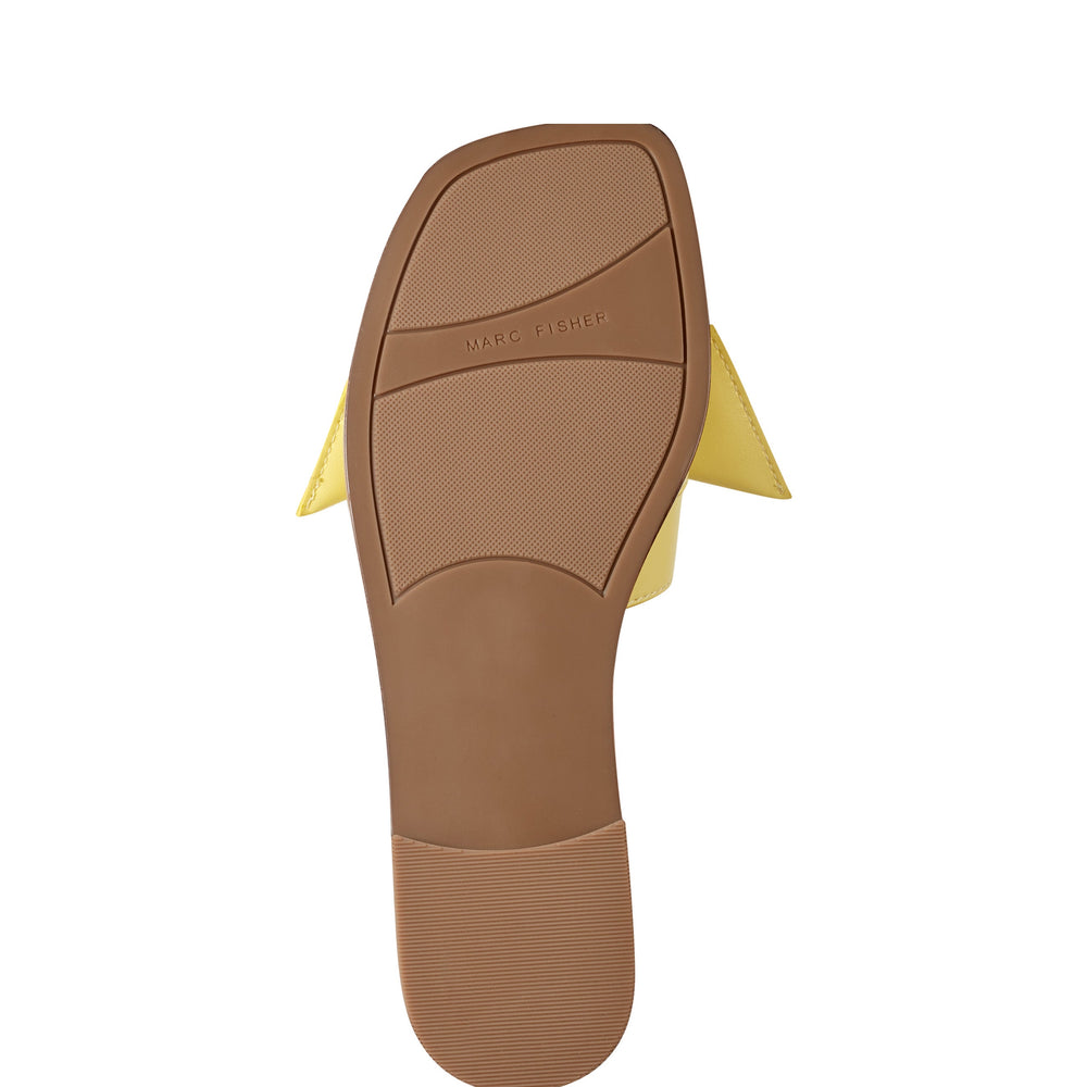 Marc Fisher Finey Flat Bow Sandal | Yellow