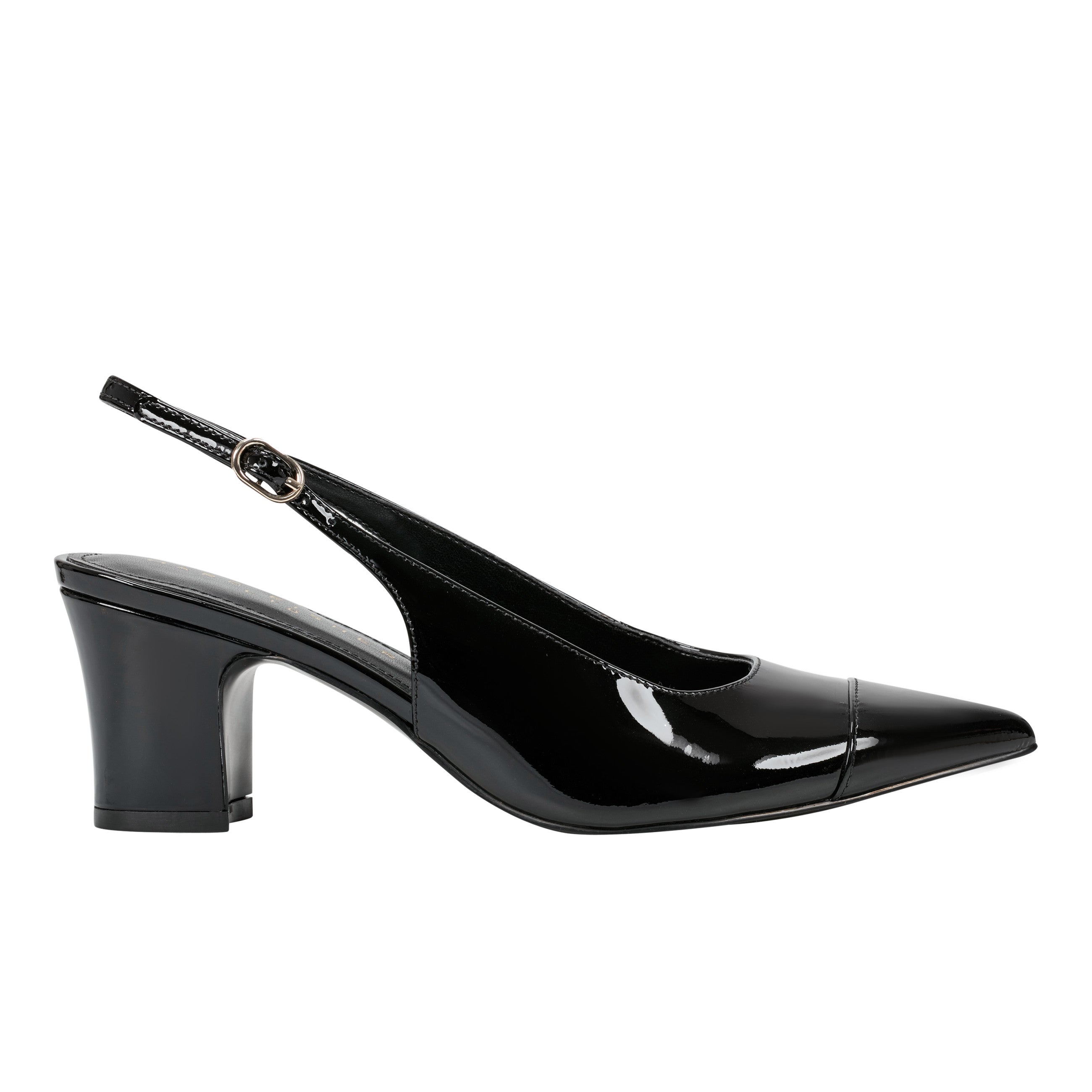 Marc Fisher Blakeley Slingback Pump | Black Patent Leather
