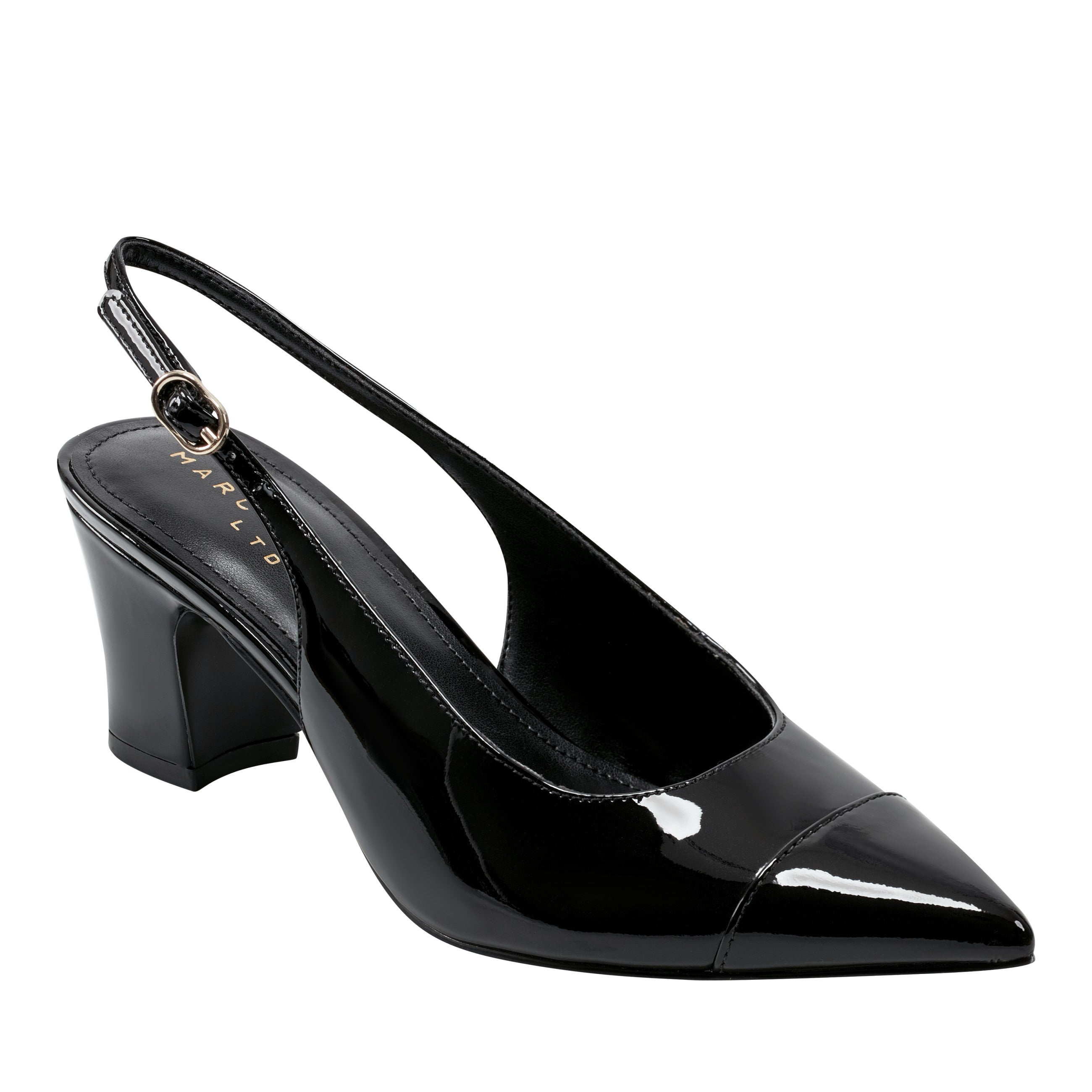Marc Fisher Blakeley Slingback Pump | Black Patent Leather