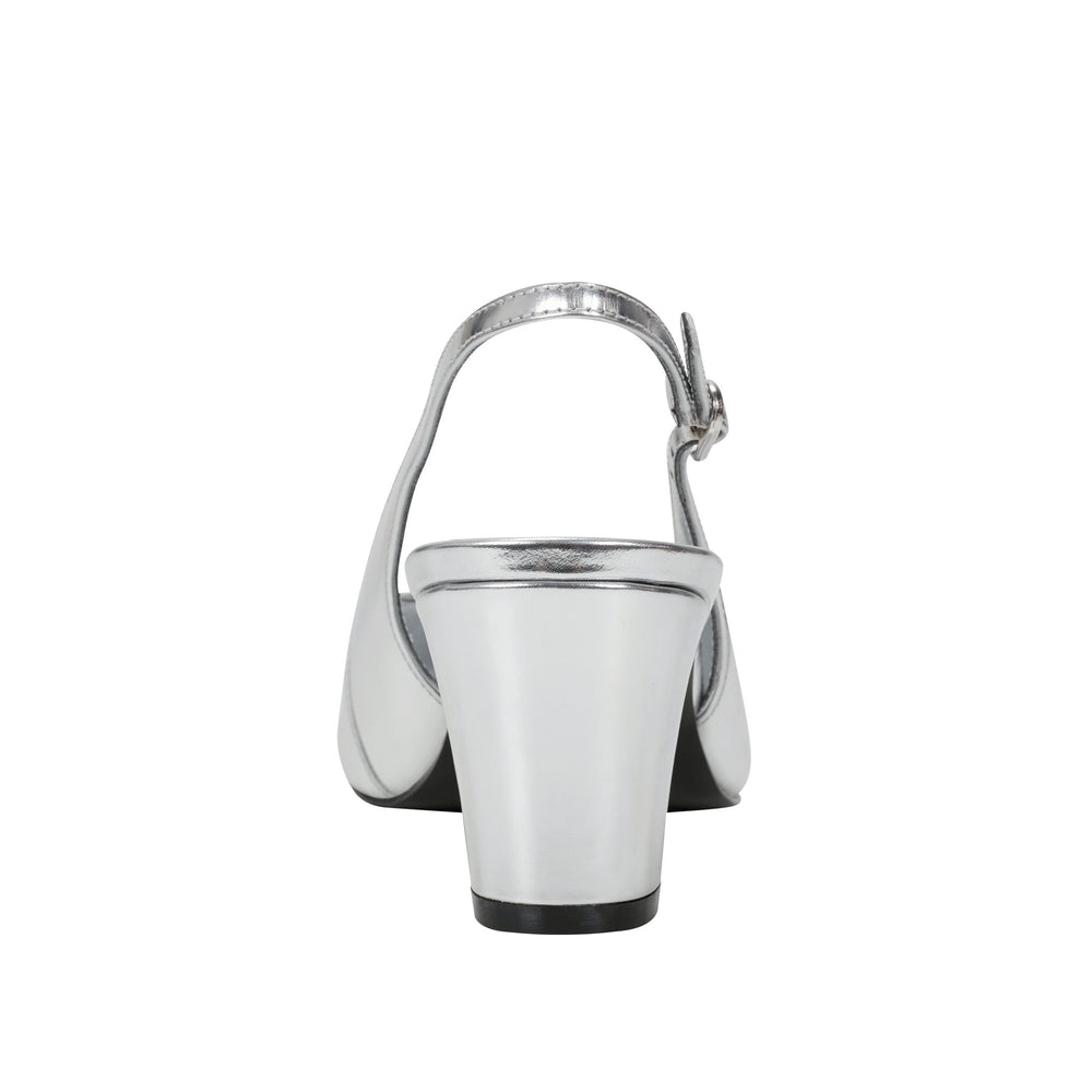 Marc Fisher Blakeley Slingback Pump | Silver Leather