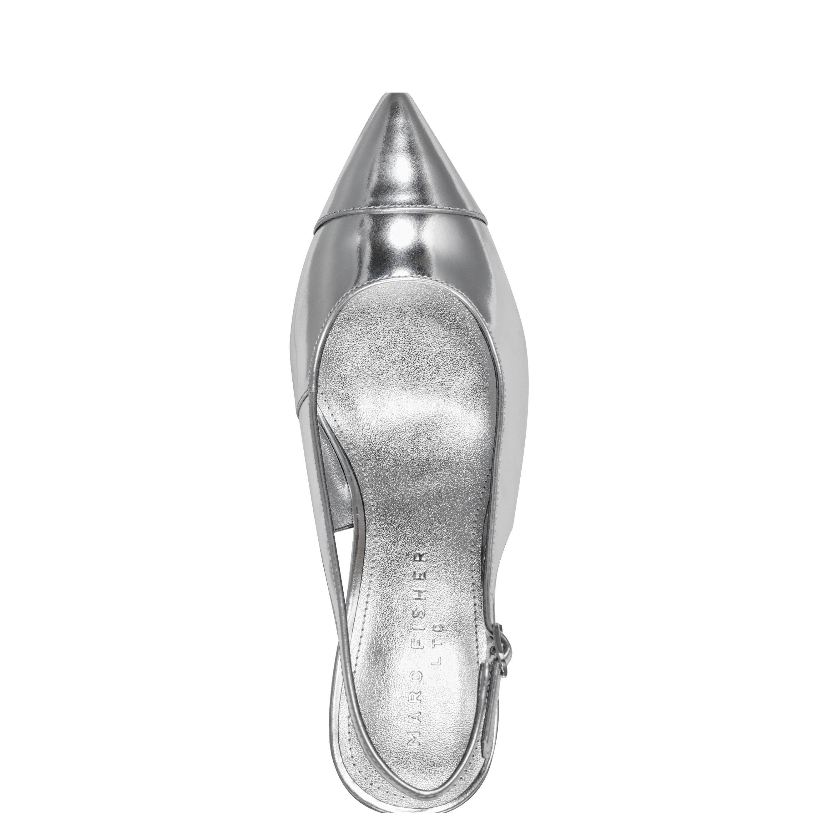 Marc Fisher Blakeley Slingback Pump | Silver Leather