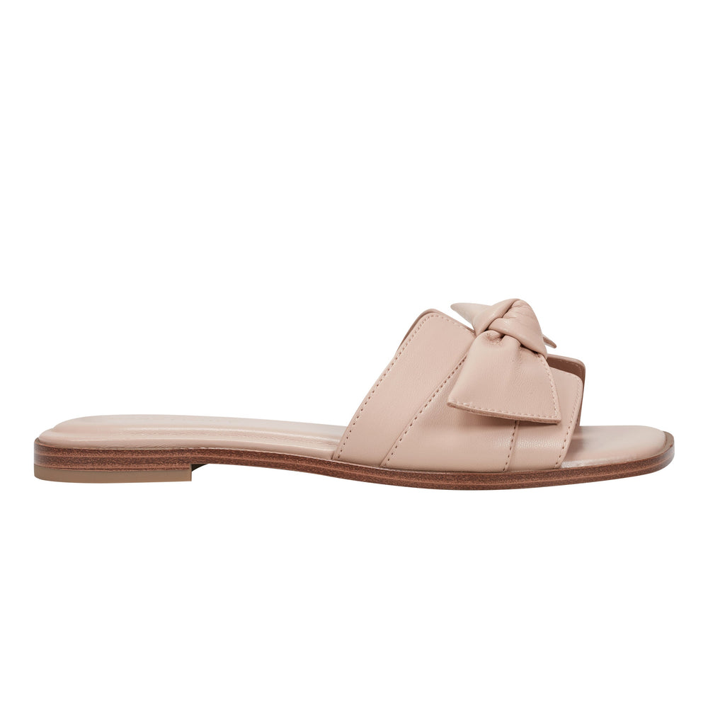 Marc Fisher Finey Flat Bow Sandal | Light Natural