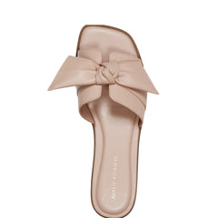 Marc Fisher Finey Flat Bow Sandal | Light Natural