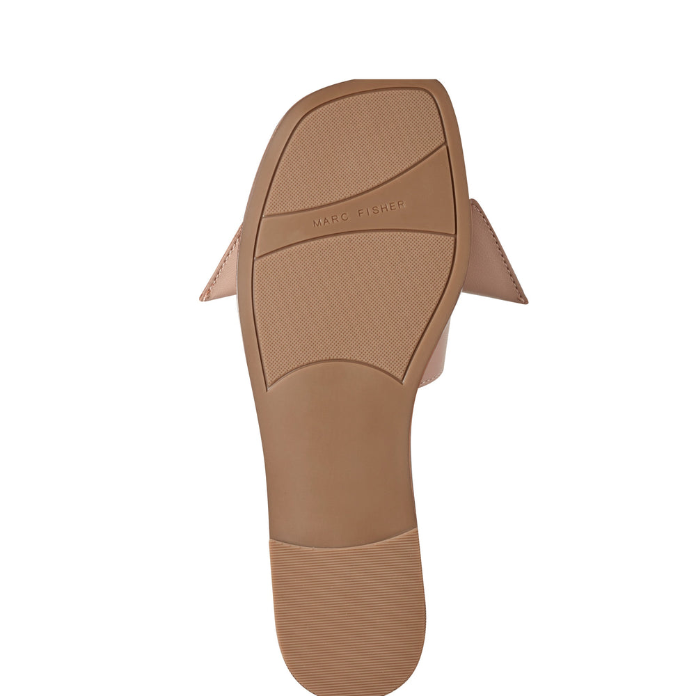 Marc Fisher Finey Flat Bow Sandal | Light Natural