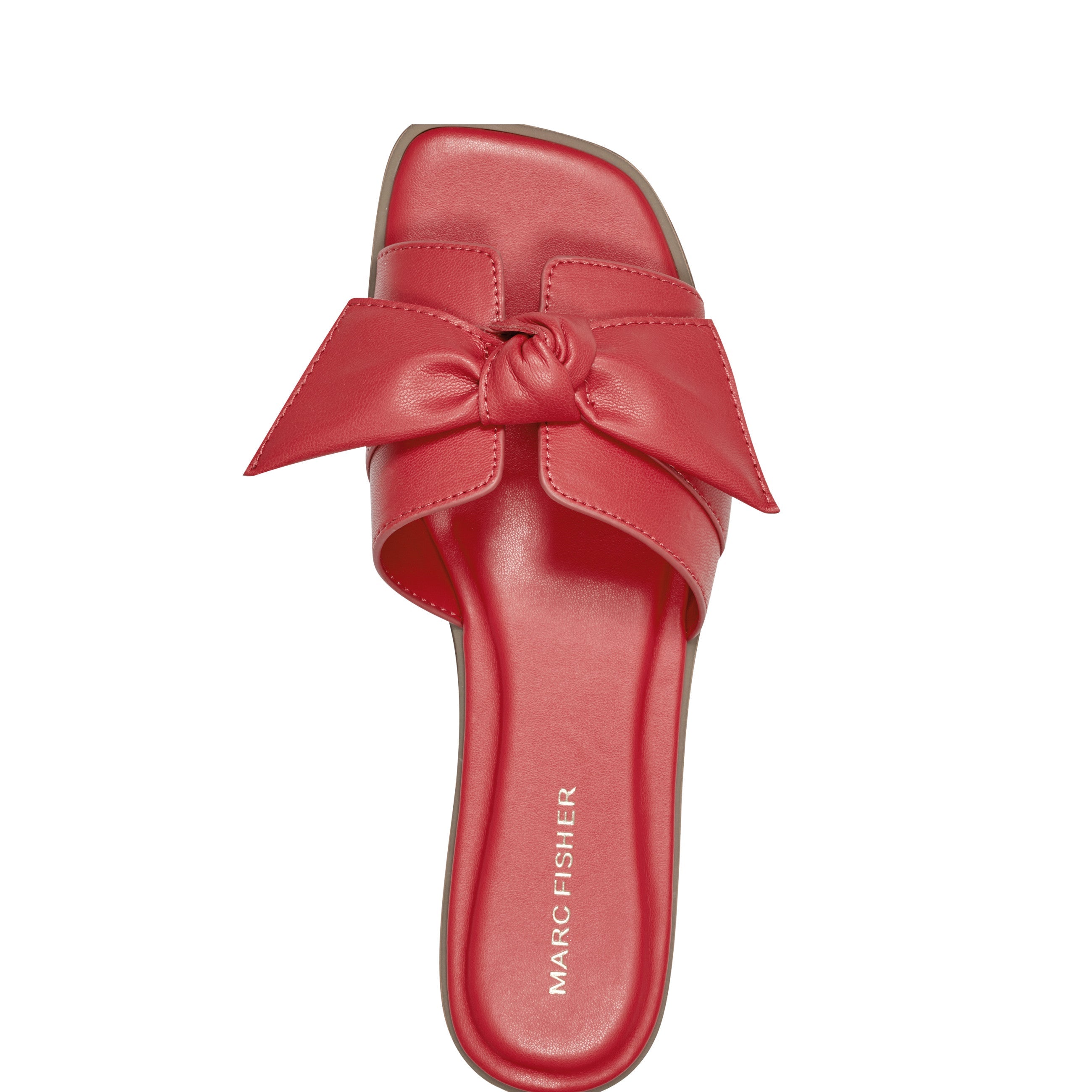 Marc Fisher Finey Flat Bow Sandal | Red