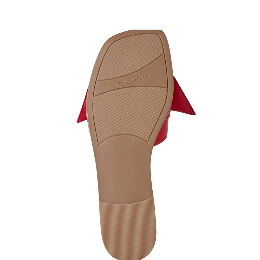 Marc Fisher Finey Flat Bow Sandal | Red